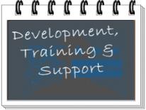 Development, Training, and Support logo